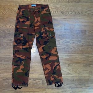 NEW Urban Outfitters Orange Camo Pants